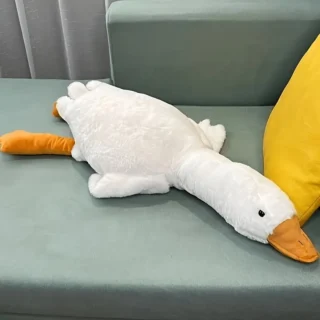 1pc Cute Cartoon Animal Dog Toy - 50.04cm Plush Swan Hug Pillow Duck Toy for Dogs, Soft Cotton, All Breed Sizes, Interactive Pet Plaything, Dog To