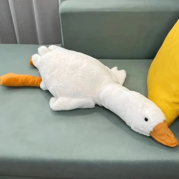1pc Cute Cartoon Animal Dog Toy - 50.04cm Plush Swan Hug Pillow Duck Toy for Dogs, Soft Cotton, All Breed Sizes, Interactive Pet Plaything, Dog To