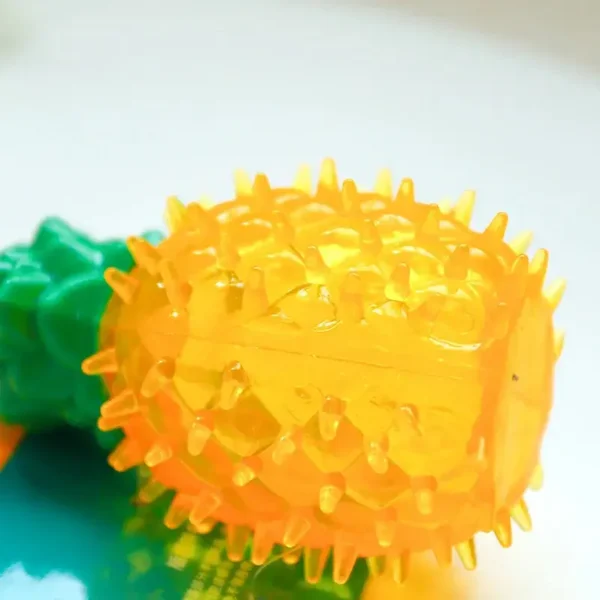 Pet Cooling Chew Toy - Reusable Dog & Cat Teething Toy with Watermelon, Pineapple, Lemon Shapes | Durable Thermoplastic Rubber | Ideal for Summer Playtime - Image 4