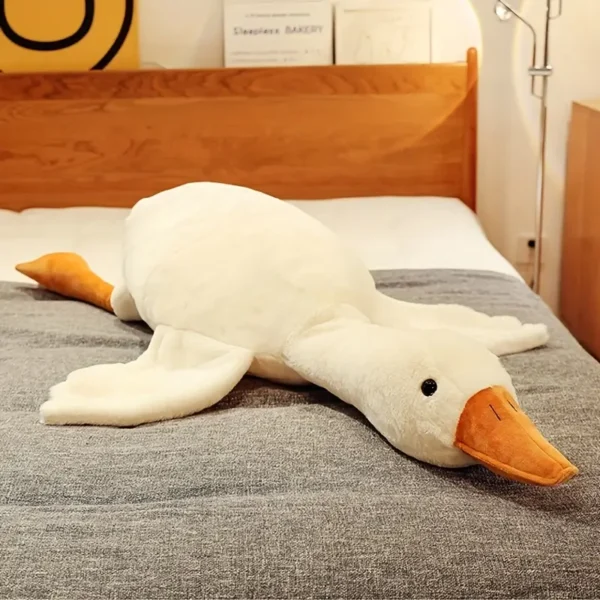 Cute Cartoon Duck & Goose Plush Toy - Soft Pillow for Indoor Pet Companion, Interactive Plaything with Orange Beak & Webbed Feet, Ideal Gift for Pets, Pet Gift|Playful Design|Soft Texture - Image 3