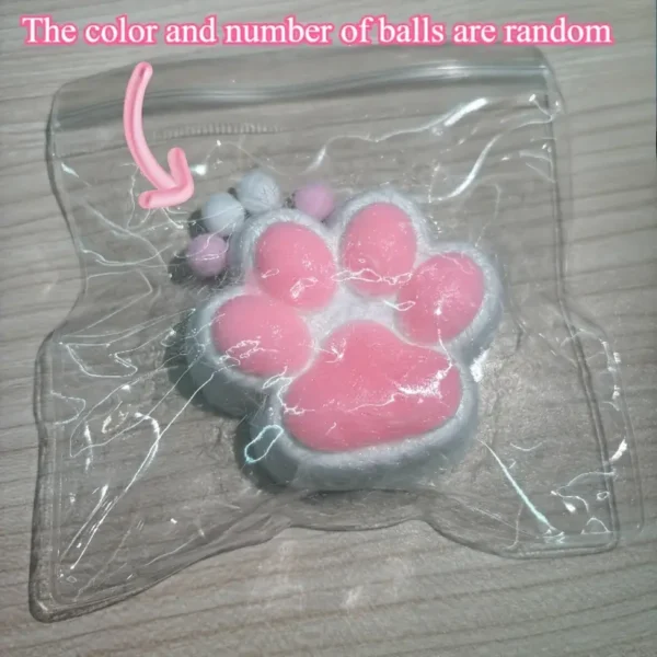 Soft Cat Paw Squeeze Pet Toy - Slow Rebound TPR Material, Suitable for All Breed Sizes of Cats for Interactive Play, No Batteries Required - Image 4