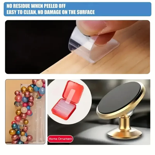 60pcs Strong Large Adhesive Hooks - Multi-Functional Stainless Steel Kitchen Hooks with No Trace, Easy Install for Wedding Decor, Car Posters & Holiday Decorations, Secure & Stylish Design, Decorative Wall Hooks | Modern Aesthetic | Nodrill Mounting, Hooks for Hangin - Image 2