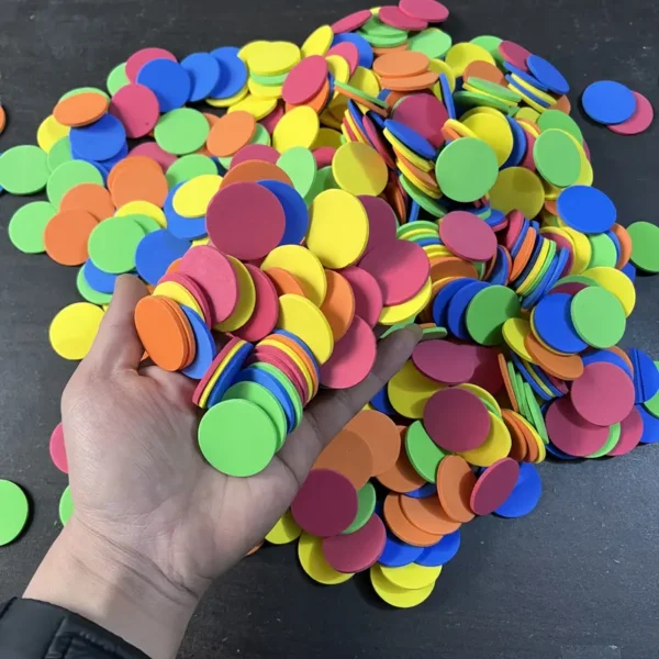 Toy foam ammunition -60pcs/100pcs/300pcs/1000pcs color foam transmitter filler - EVA material - disc, hand-held foam disc transmitter filler! - Image 5