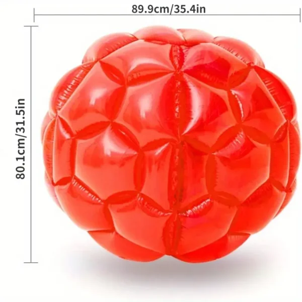 2 Pack Sumo Balls - Inflatable Bubble House Toys for Adults, 91.44cm Red & Blue, Fun Outdoor Yard Game for Active Play and Summer Fun, Festive Colors | Easy Inflation Toy, Bubble House Inflatable - Image 5