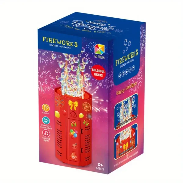 Fireworks Bubble Machine - DIY Fireworks Bubble Machine without battery and bubble liquid, suitable for party atmosphere, birthday party, wedding, Christmas and other toys - Image 4
