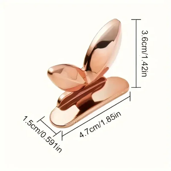 Rose Golden Durable Acrylic 1 Pcs Toilet Seat Lid Lifters - Pre-Stick Design, Flower Pattern, Easy to Clean - Image 4
