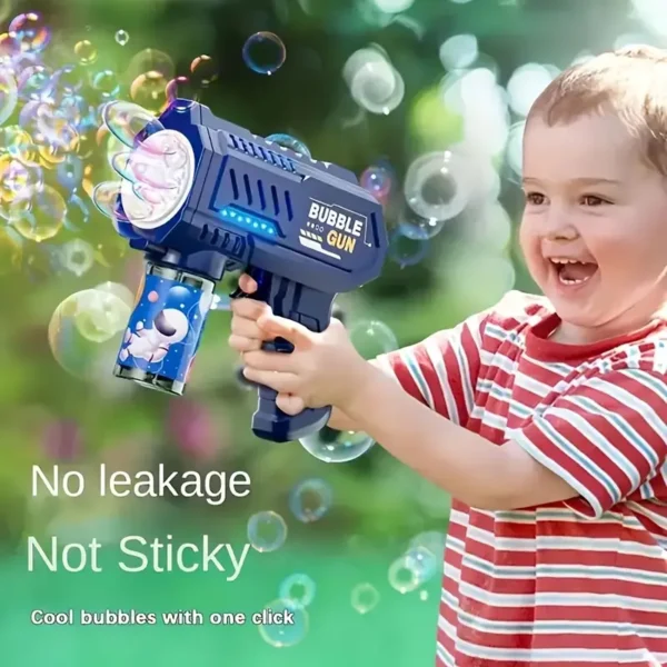 Electric Bubble Blaster Toy - Perfect for Weddings, Birthdays & Holiday Parties - Colorful Plastic Bubble Gun, Ideal Christmas, New Year's Gift (Batteries & Liquid Not Included) - Image 5
