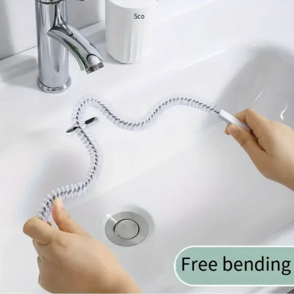 1 drain blockage unclogger, hair catcher shower drain unclogger, kitchen and bathroom bathtub sink unclogger - Image 2