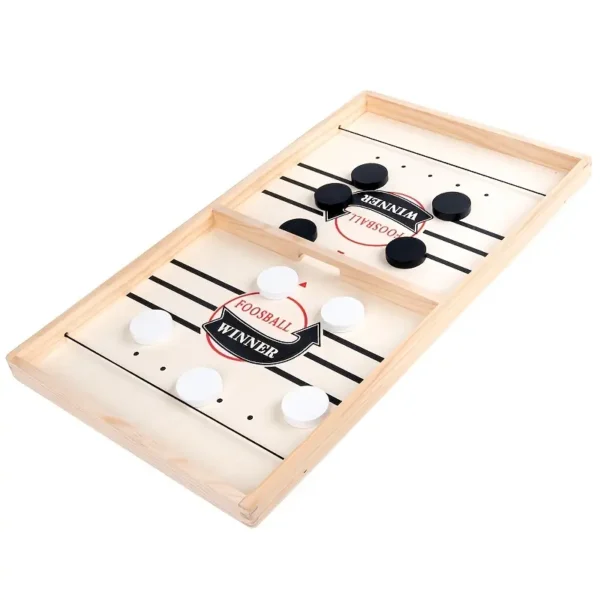 Wooden Dual Player Battle Desktop Air Blaster Toy, Fun, for Kids, Parent-Child Interactive Gam - Image 5