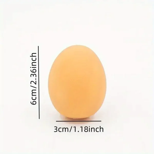 Realistic Squeaky Egg Toy for Dogs & Cats - TPR Chewable Interactive Training Treat, Non-Battery, Sound Emitting Device, Medium Breed Pet Supplies, Dog Training Toy | Squeaky Toy | Durable Pet Toy, Dog Toy - Image 5