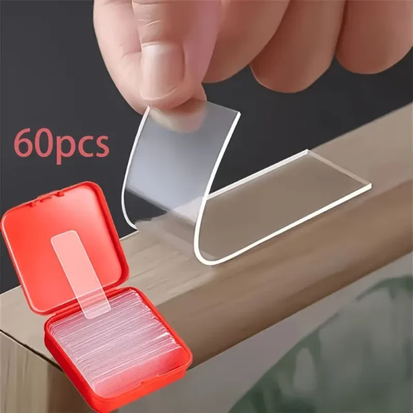 60pcs Strong Large Adhesive Hooks - Multi-Functional Stainless Steel Kitchen Hooks with No Trace, Easy Install for Wedding Decor, Car Posters & Holiday Decorations, Secure & Stylish Design, Decorative Wall Hooks | Modern Aesthetic | Nodrill Mounting, Hooks for Hangin