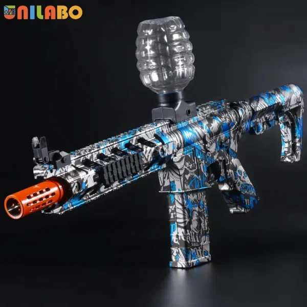 Exciting M416 Electric Ball Blaster Toy- High-Speed, Metallic Finish, Rechargeable with Glasses - Perfect Gift for Summer Birthday Parties - Image 3