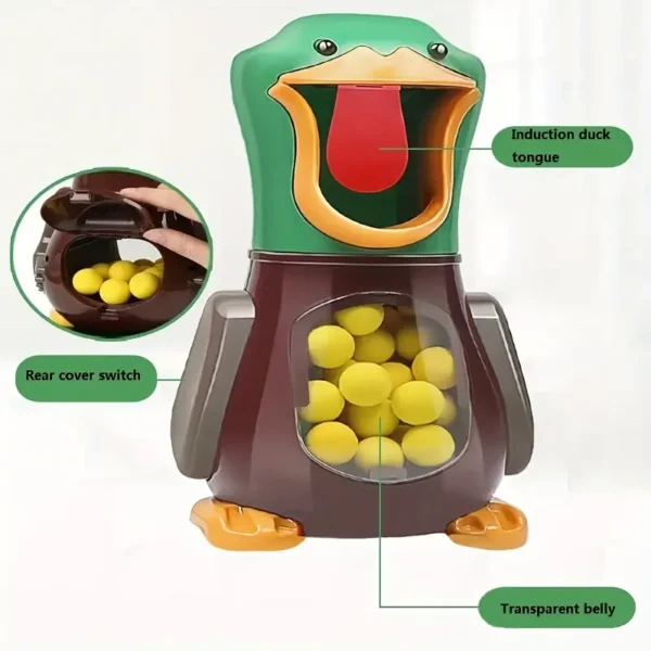 Flying Ducks Toy Set with Air-Powered Soft Bullets - Interactive Parent-Child Shooting Game, Mixed Colors, Durable Plastic & Rubber Materials, Fun Gift for Youngsters, Outdoor Playtime | Vibrant Playset | Interactive Game, Duck Decoration - Image 3
