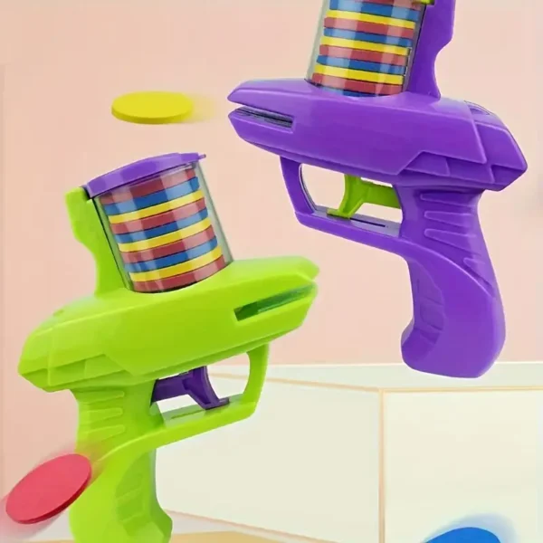 The 16pcs launcher toy set includes 15 randomly colored soft bullets, a novel toy suitable for Youngsters to play with. It is a Youngsters's Day gift, a birthday gift, and a Youngsters's party gift purple - Image 4