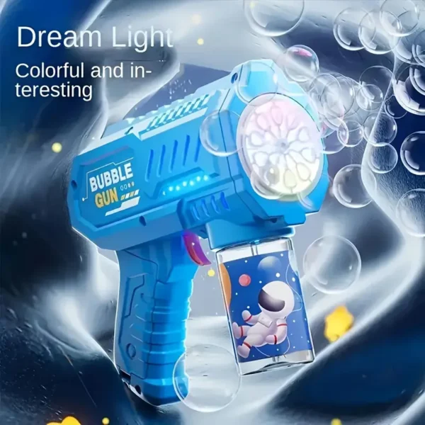 Electric Bubble Blaster Toy - Perfect for Weddings, Birthdays & Holiday Parties - Colorful Plastic Bubble Gun, Ideal Christmas, New Year's Gift (Batteries & Liquid Not Included)