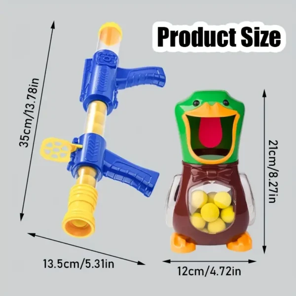 Flying Ducks Toy Set with Air-Powered Soft Bullets - Interactive Parent-Child Shooting Game, Mixed Colors, Durable Plastic & Rubber Materials, Fun Gift for Youngsters, Outdoor Playtime | Vibrant Playset | Interactive Game, Duck Decoration - Image 7