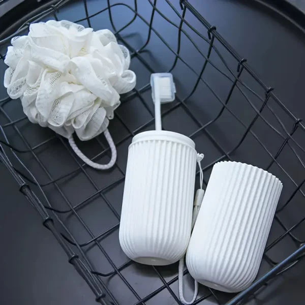1pc Travel Toothbrush Box Portable Washing Cup Brushing Mouthwash Cup Set Toothbrush Large Toothpaste Tube Toothbrush Storage Box - Image 4