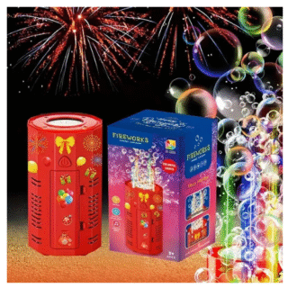 Fireworks Bubble Machine - DIY Fireworks Bubble Machine without battery and bubble liquid, suitable for party atmosphere, birthday party, wedding, Christmas and other toys