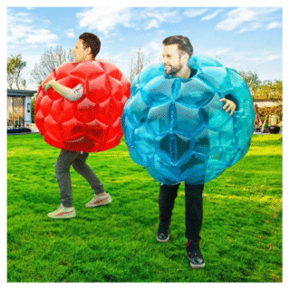 2 Pack Sumo Balls - Inflatable Bubble House Toys for Adults, 91.44cm Red & Blue, Fun Outdoor Yard Game for Active Play and Summer Fun, Festive Colors | Easy Inflation Toy, Bubble House Inflatable