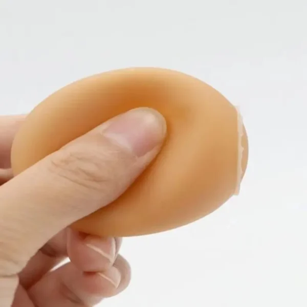 Realistic Squeaky Egg Toy for Dogs & Cats - TPR Chewable Interactive Training Treat, Non-Battery, Sound Emitting Device, Medium Breed Pet Supplies, Dog Training Toy | Squeaky Toy | Durable Pet Toy, Dog Toy - Image 2