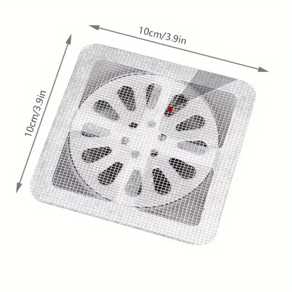 10pcs bathroom hair filter hair screen Toilet sewer filter Kitchen anti-clogging anti-insect self-adhesive floor drain sticker. - Image 3