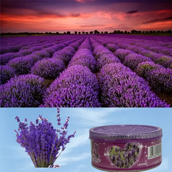 1pc Long-Lasting Gel Air Freshener - No Power Needed, Perfect for Home & Office Decor, Ideal for Bedroom, Bathroom Ambiance Enhancement & Wedding Gifts (Lavender, 6.2CM 3.2CM) - Image 3