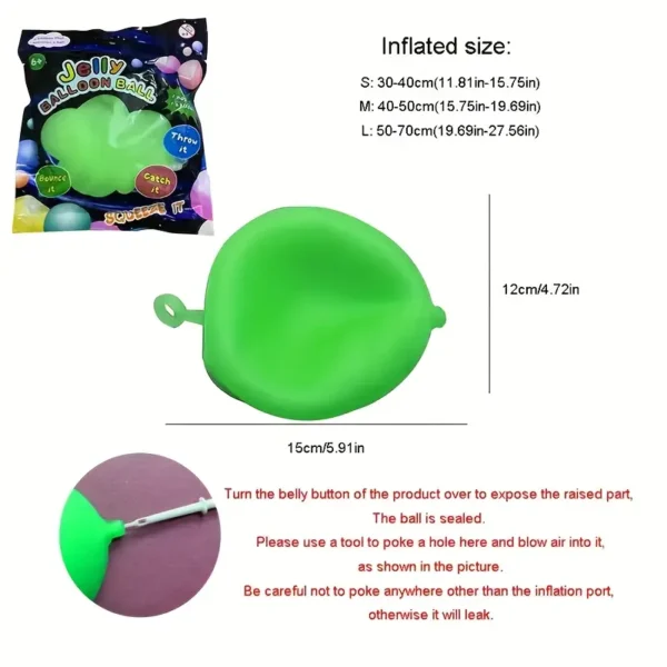 Giant Inflatable Bubble Ball - Durable PVC, Blue/White, Perfect for Beach, Playground & Water Park Fun, Summer Entertainment|Playful Activity|Durable Inflatable - Image 4