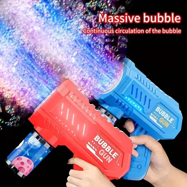 Electric Bubble Blaster Toy - Perfect for Weddings, Birthdays & Holiday Parties - Colorful Plastic Bubble Gun, Ideal Christmas, New Year's Gift (Batteries & Liquid Not Included) - Image 3