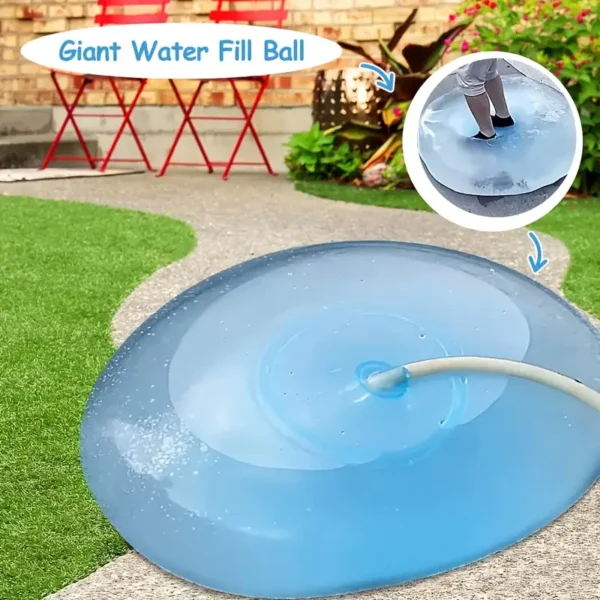Giant Inflatable Bubble Ball - Durable PVC, Blue/White, Perfect for Beach, Playground & Water Park Fun, Summer Entertainment|Playful Activity|Durable Inflatable - Image 6