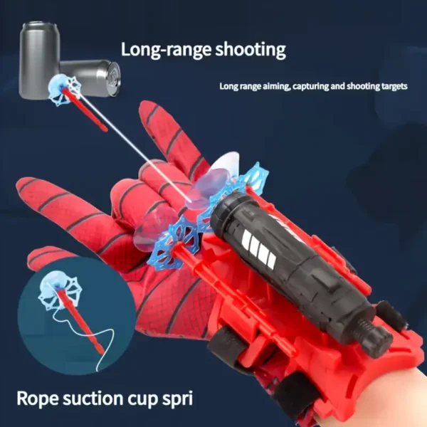 1 Set Spider Web Launcher Glove Set, Creative Plastic Toy for Kids, Perfect for Birthday, Christmas, Thanksgiving Gifts, Fun Outdoor Play - Image 5