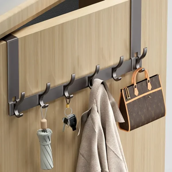 Over Door Hook, Coat Rack, Door Jacket, Coat Hook, Door No Drilling Coat for Kitchen, Bathroom, Hallway and Bedroom - Image 3
