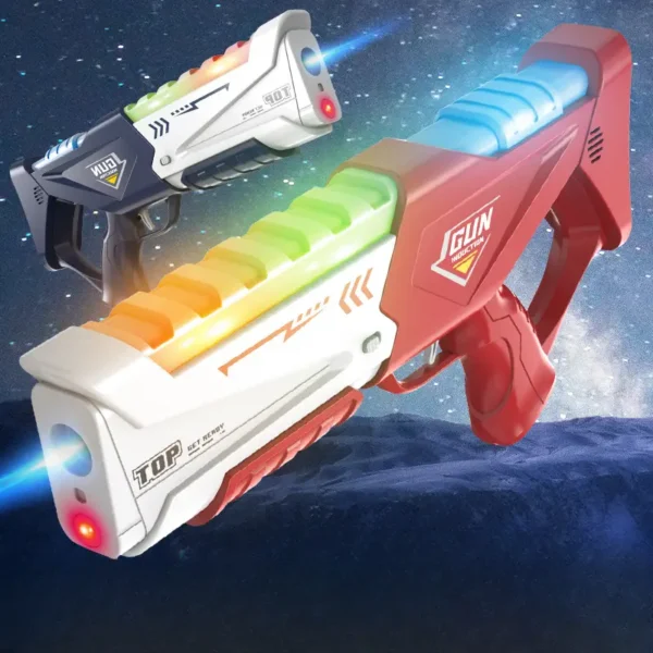 Sound and Light Sensing Gun Set with 2 Guns, Digital LED Score Display Vest - Fun for Teens and Adults, Birthday Gift Toy