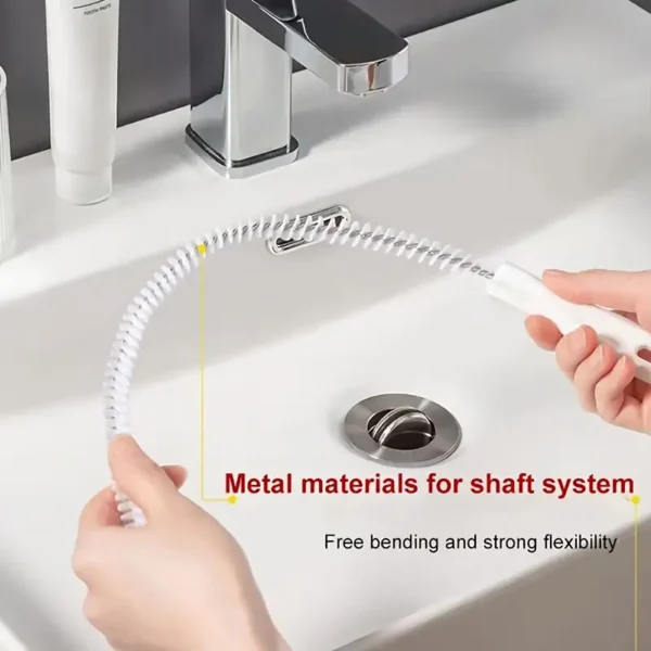 1 drain blockage unclogger, hair catcher shower drain unclogger, kitchen and bathroom bathtub sink unclogger - Image 3